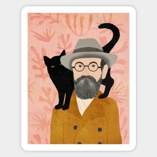 Henri and Puce Sticker